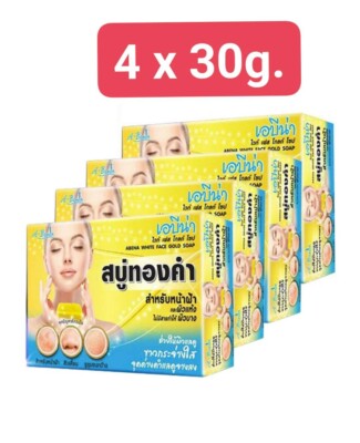 A-BENA White Face Gold Soap Reduce blemishes blackheads Large pores dark spots