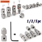 CNC 3.17/4/5/6mm to 4mm Flex Collet Coupler Motor Shaft for RC Boat coupling