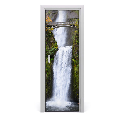 Tulup Türaufkleber 75x205 cm Dekorative  - Selbstklebend Falls Bridge