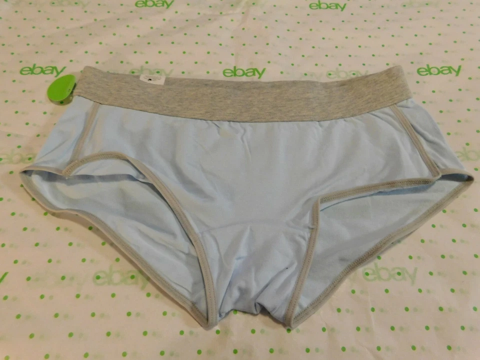 Bragas cortas para mujer Flirtitude PEQUEÑAS algodón azul arco iris AMOR NUEVAS Foto 2 de 2