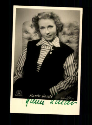 Karin Hardt FBZ autograph card original signed + F 2856