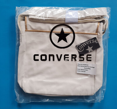 CONVERSE Tasche Oldschool Heritage Fortunebag Vintage Code 20 Cream  *Neu + OVP*