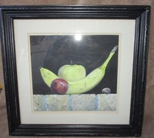Original Robert Ruhmann Gouache/Acrylic Framed  Still Life Painting