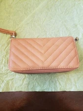 Micro-Pak Crossbody Bag Leather/Suede w/zipper/Tassle