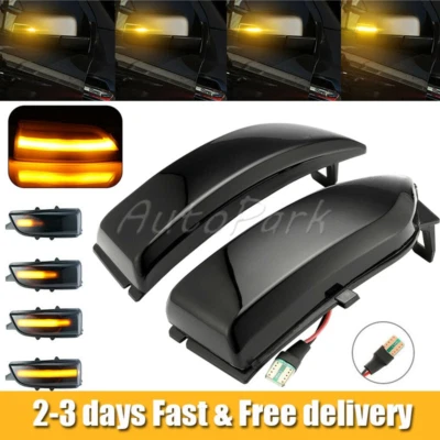 2x LED Side dynamic Mirror Turn Signal Indicators Lights For Ford Everest Ranger - Image 1 of 4