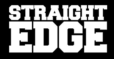 STRAIGHT EDGE Aufkleber SXE XXX  Hardcore Punk  HC Flag Vegan oi xy