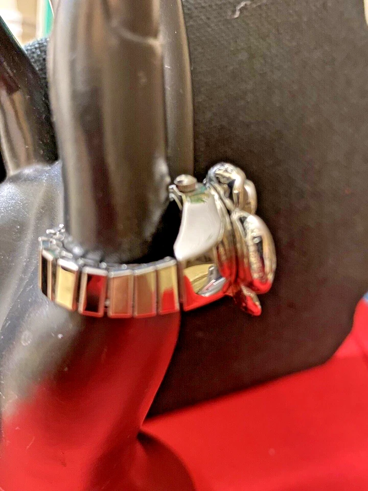 ANILLO RELOJ SOPHIE CUARZO ESMALTE/CRISTAL TALLA 7-1 0 correa expandible Foto 2 de 4