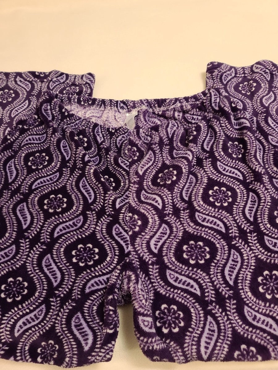 MAYFAIR Women's Purple Lounge/Pajama Pants W/ Elastic Waistband, 1XL,  PRE-OWNED