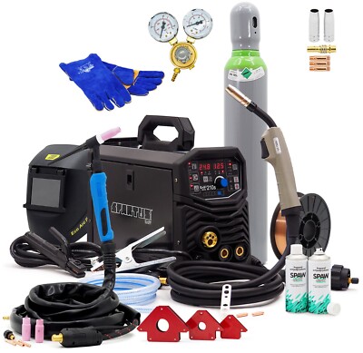 SET Spartus  MIG/MAG 200Amp Synergia Inverter WIG Schweißgerät 3in1 230V Gaslos