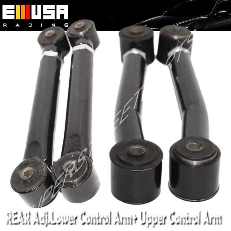 Brazos de control ADJ traseros inferiores + superiores 4 piezas para 93-98 Grand Cherokee 97-06 Wrangler Foto 2 de 4