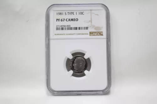 NGC 1981 S TYPE 1 10C PF 67 CAMEO Dime *Beautiful Toning*