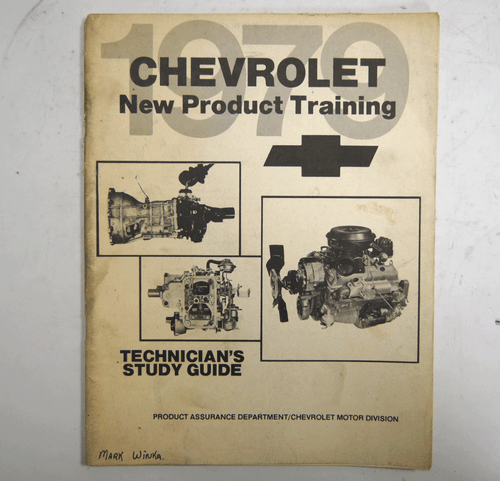 1979 Chevrolet New Product Training Technician's Study Guide Manual Used - Picture 1 of 4