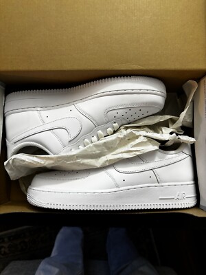 Nike Air Force 1 Triple White Mens Size 8