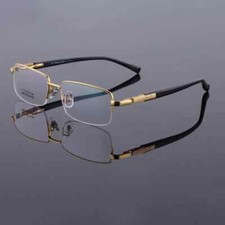 Titanium Reading glasses for Men Women Readers Half Rimless Spectacles Frames