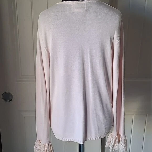 Cárdigan rosa vintage April Cornell S Foto 3 de 4