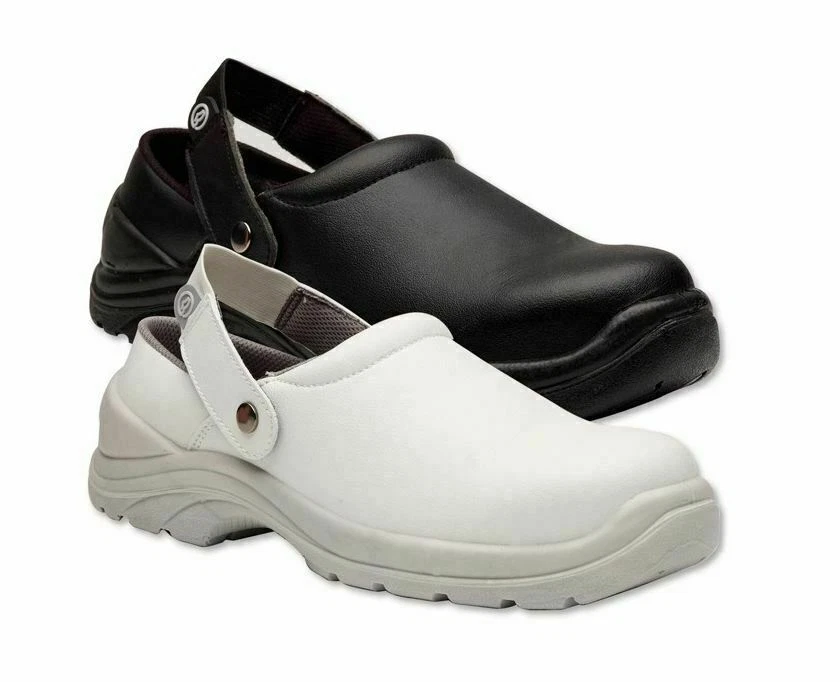 Hygiene Clogs Safety Work Shoes Food Safe Steel Toe Cap Blackrock 4 12