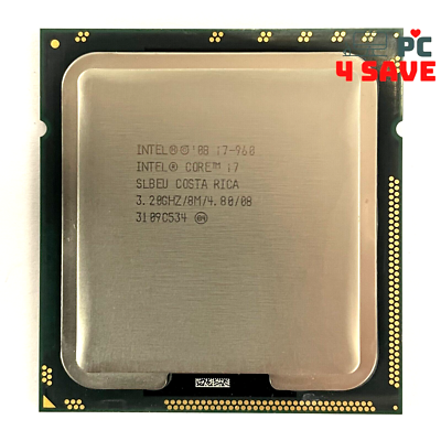 1st Gen Intel Core i7-960 3.20GHz 4-Core 8MB LGA1366 Desktop CPU