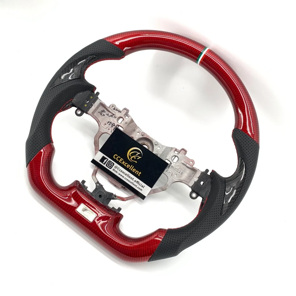 Volante de fibra de carbono real para Lexus GS350 GS300 ES350 RX350 2016-2018 Foto 2 de 4