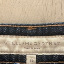 Stella McCartney 42 Stella McCartney Navy Blue Denim Studded Detail Jeans