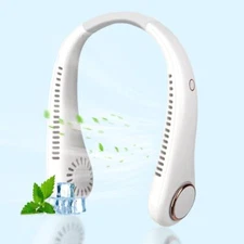 USB Portable Hanging Neck Fan 360° Cooling Cooler Little Air Conditioner 3 Speed