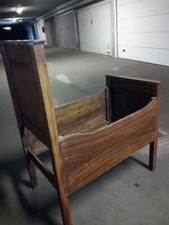 4513 ANTICO LETTINO LEGNO BIMBO FINE 800 CULLA D’EPOCA ARTICOLI INFANZIA NEONATO