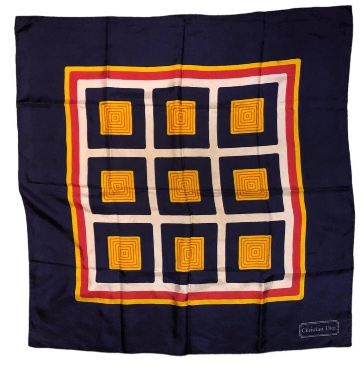 Foulard vintage Christian Dior en soie