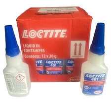 Loctite 401 general purpose, fast curing,instant adhesive 20g VAT INCL EXP 04/27