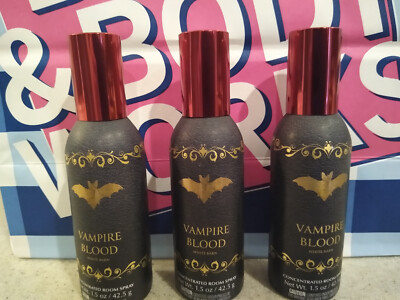 *NEW* 3 Bath & Body Works White Barn Vampire Blood Concentrated Room Spray