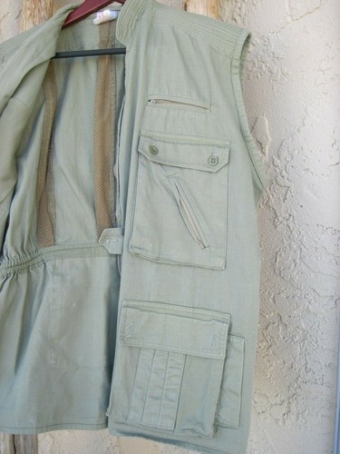 Simba Simba Safari Outdoor Fishing Vest Photographer Waistcoat Vest Size L/XL - Picture 3 of 6
