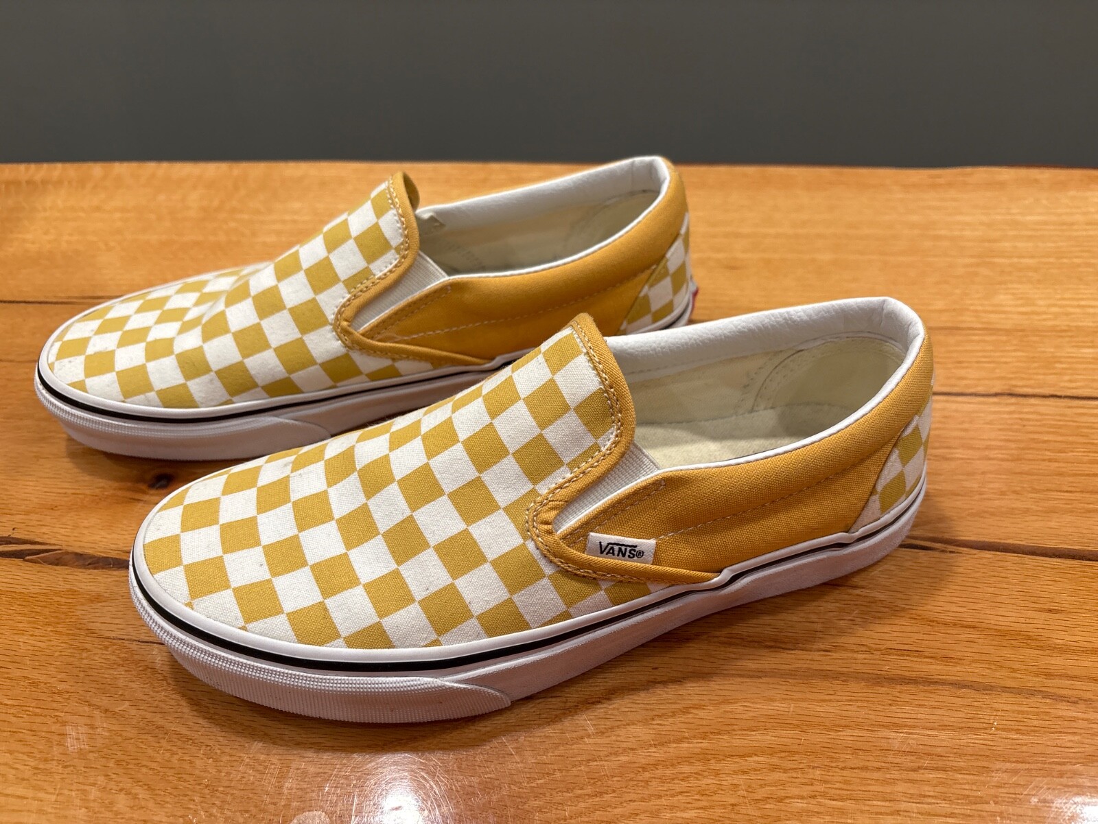 Vans Checkerboard Classic Canvas Yellow Skate women's 9.5 Men’s 8
