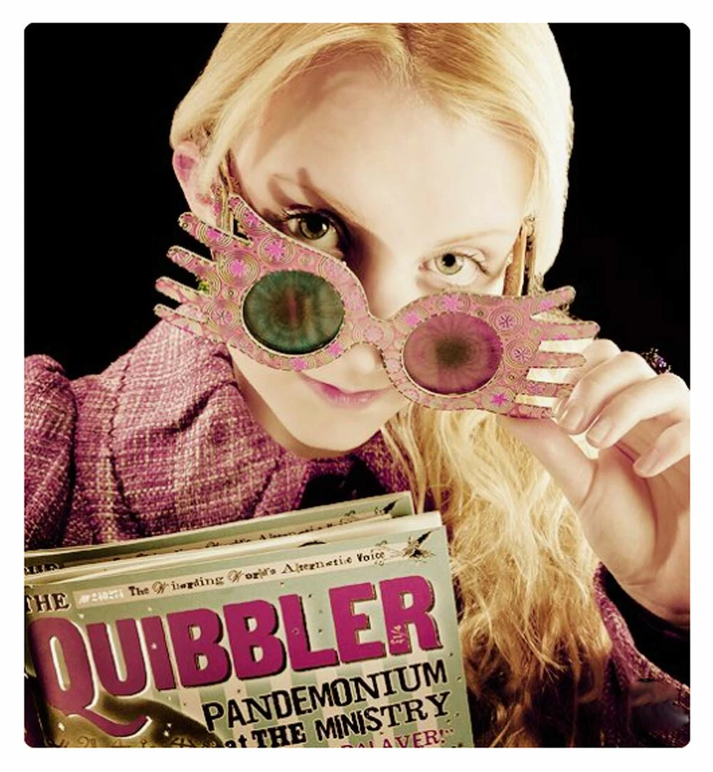 Sun-Staches Luna Lovegood Official Wizarding World Sunglasses Costume  Accessory UV400 Lenses, Pink Frame Mask, One Size Fits Most