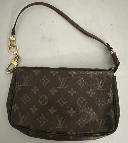 LOUIS VUITTON（LV） Louis Vuitton Pochette Accessori Monogram Borsa a Tracolla Mini Tela Marrone