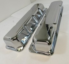 1967-1987 Amc Jeep V8 304 360 390 401 Short Style-chrome Steel Valve Covers -