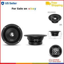 Car Audio Speakers Pair 6.5-Inch Midrange 600W Max RMS 4 Ohm Pro Quality