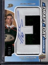 2015-16 Draft Day Marks Shae Theodore #DDM-ST Signed Patch