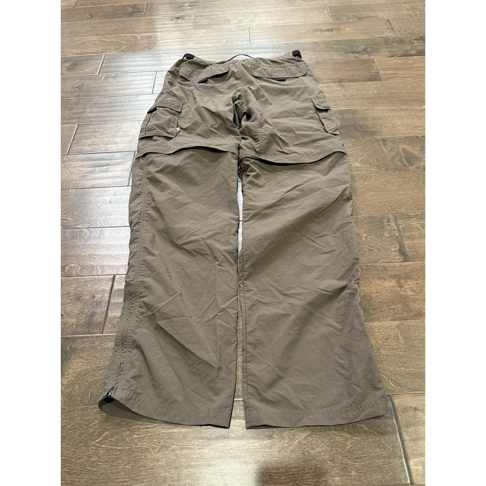 Eastern Mountain Sports Mens Brown Convertible Nylon Cargo Pants Size L 32 - Image 3 of 4