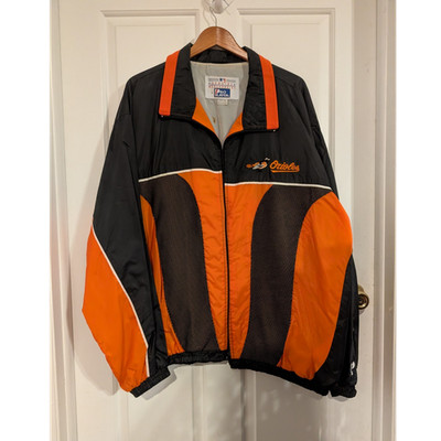 Pro Player Baltimore Orioles Jacket Black Orange XXL MLB Baseball