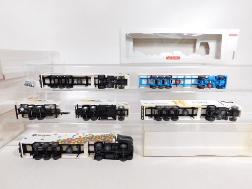 DN358-1# Wiking H0 1:87 Defect Lot Trucks Vergilbt MB MAN Scania Box - Picture 3 of 5