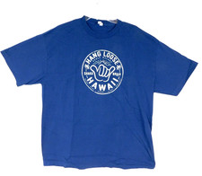 Hawaii Hang Loose Men's Blue T-Shirt Size XL