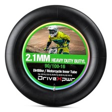 Motorcycle Heavy Duty Inner Tube Replacement -" - 2mm Thick - Tire 90/100-16