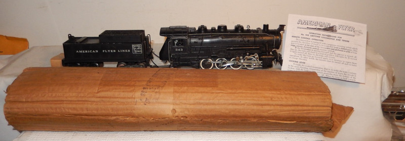 American Flyer NEW?, STORE STOCK, LARGE MOTOR Rare 343 Reverse in Eng. 0-8-0 OW