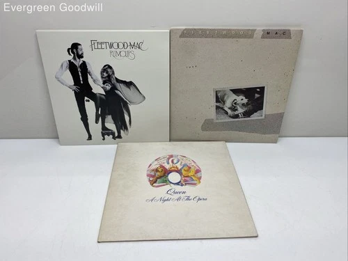 Lot of 3 Mixed Album Vinyl Records Fleetwood Mac Queen