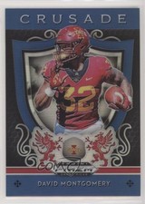 2019 Panini Prizm Draft Crusade Blue Prizm David Montgomery #12 01wi