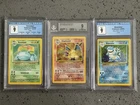 Pokemon Base Set 2 - Charizard (BGS 9) /Blastoise & Venusaur (CGC 9) - Trio Big3