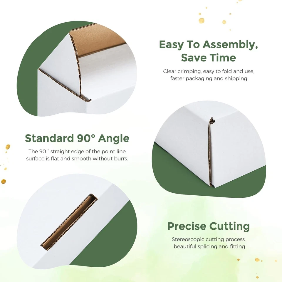 White Shipping Boxes Cardboard Paper Boxes Mailing Packing 12x9x4 Inch 20 Pack - Image 4 of 4