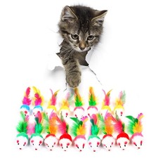 Cat Mouse Toys 17 Pack, Interactive Cat Toys for Indoor Cats, Catnip-Scented ...