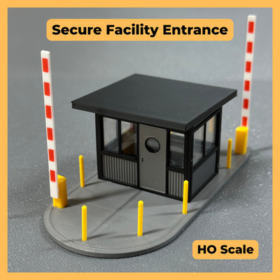 #ad #ad RoadScapes HO Building – Secure Facility Entrance – Industrial Gate $34.99
