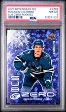 2024 UD ICE SUB ZERO ROOKIES #SZ-CE MACKLIN CELEBRINI 188/499 PSA 8