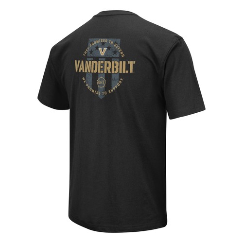 T-shirt homme Colosseum noir Vanderbilt Commodores OHT appréciation militaire - Photo 3/4