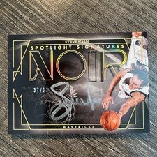 Steve Nash 2024-25 Panini Noir Spotlight Signatures Horizontal 37/99 On-Card